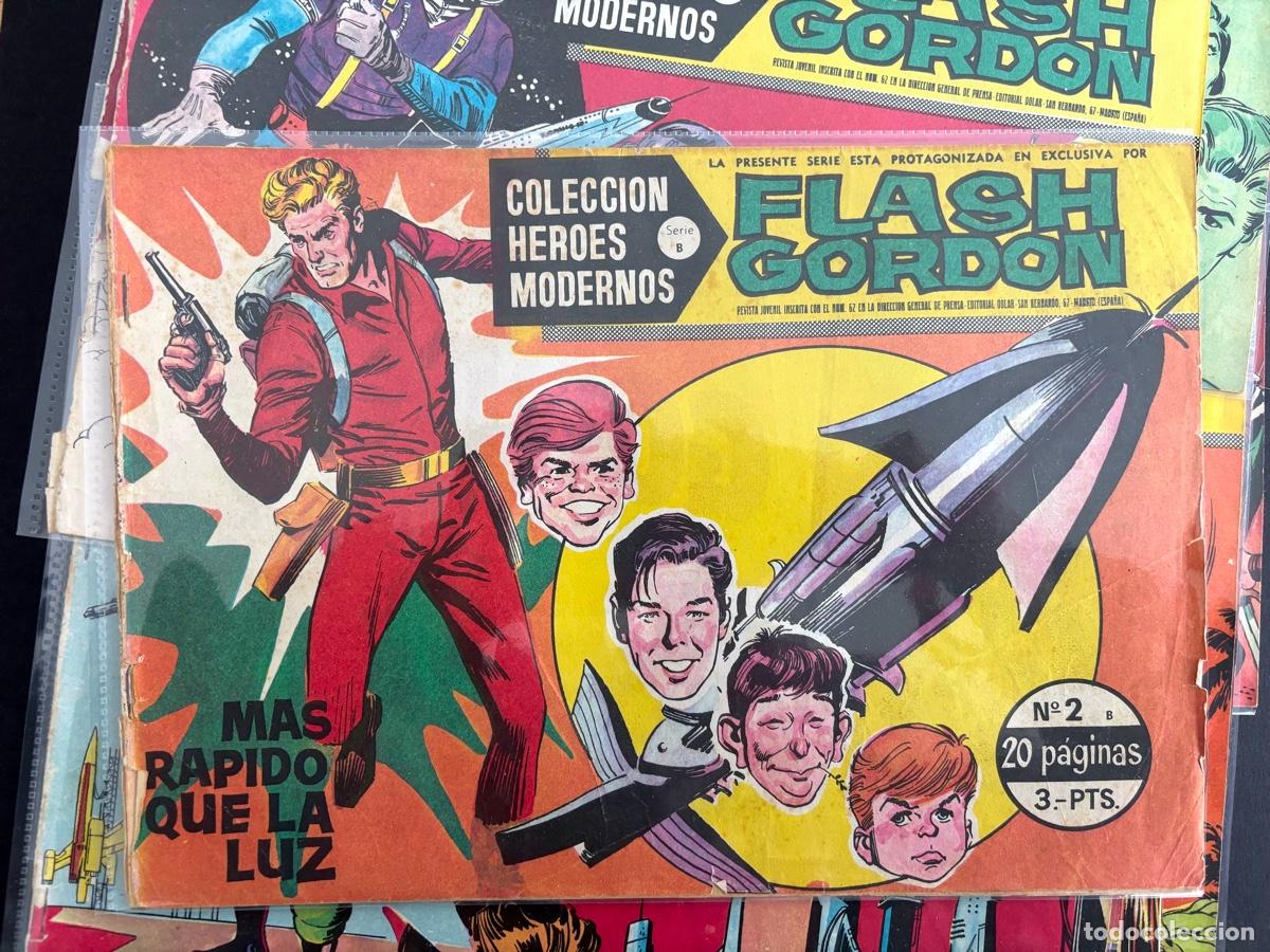 Tebeos: FLASH GORDON- LOTE 45 N&ordm; H&Eacute;ROES MODERNOS- DOLAR 1964 - Foto 4