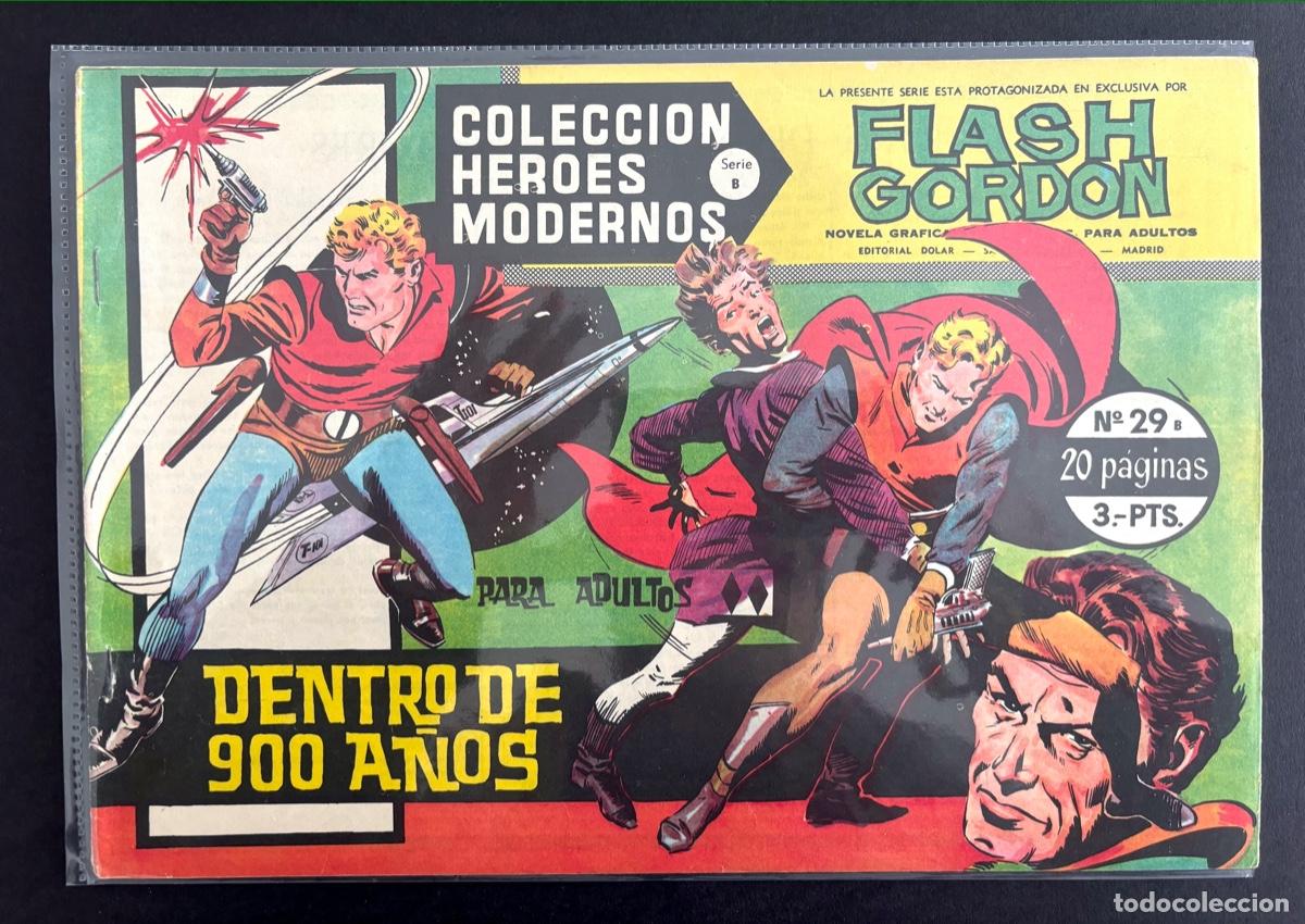 Tebeos: FLASH GORDON- LOTE 45 N&ordm; H&Eacute;ROES MODERNOS- DOLAR 1964 - Foto 5