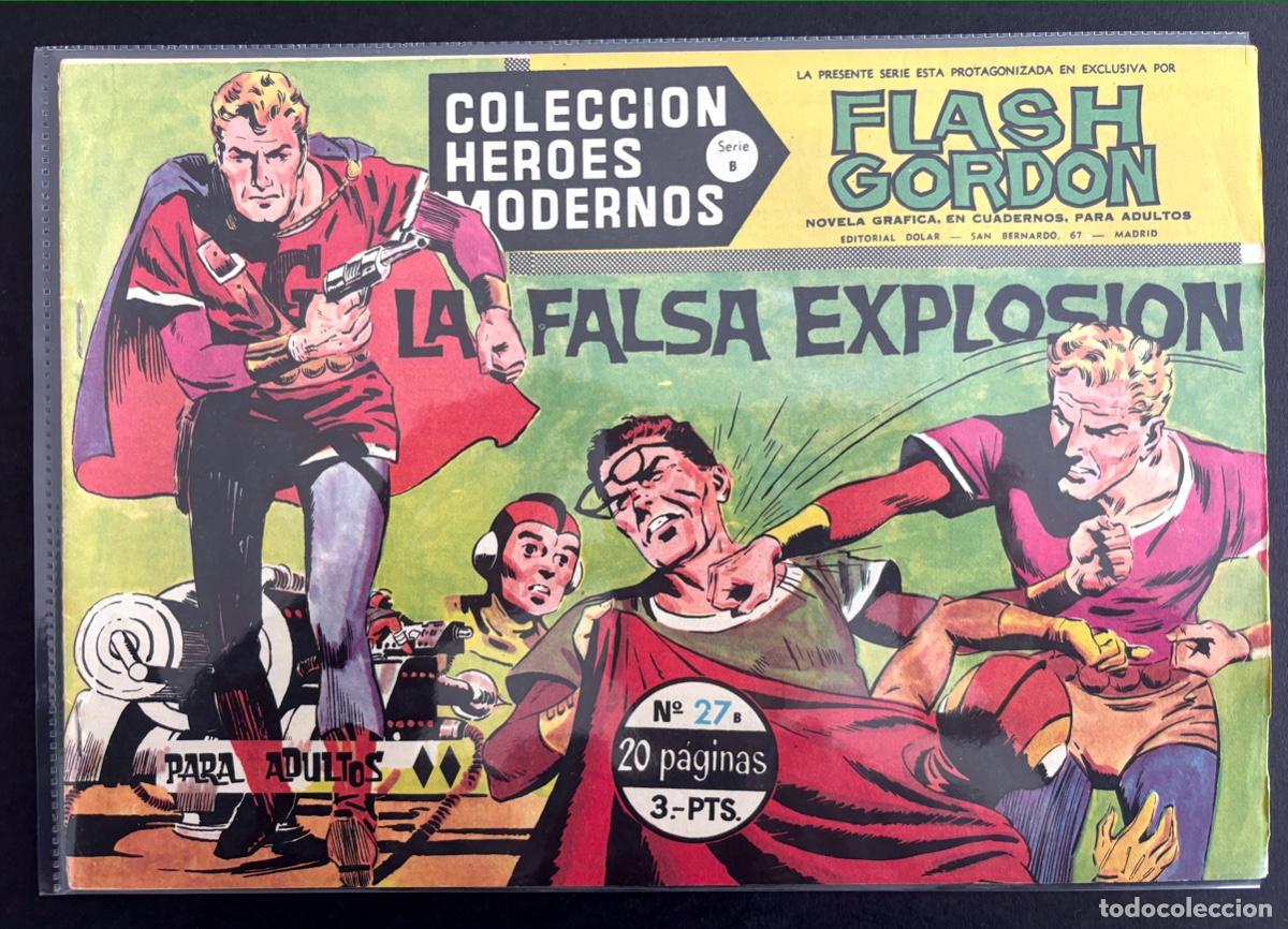 Tebeos: FLASH GORDON- LOTE 45 N&ordm; H&Eacute;ROES MODERNOS- DOLAR 1964 - Foto 6