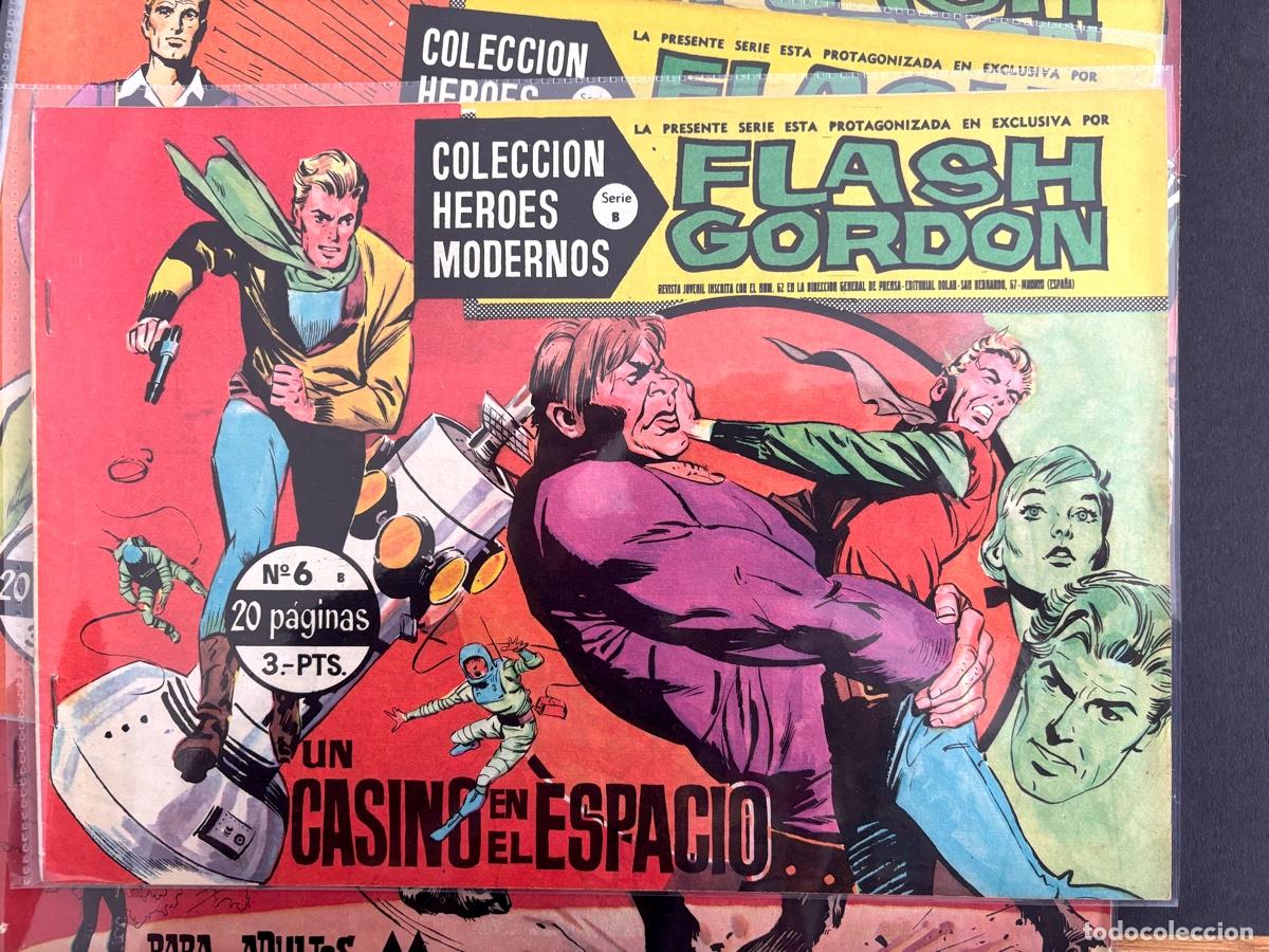 Tebeos: FLASH GORDON- LOTE 45 N&ordm; H&Eacute;ROES MODERNOS- DOLAR 1964 - Foto 7