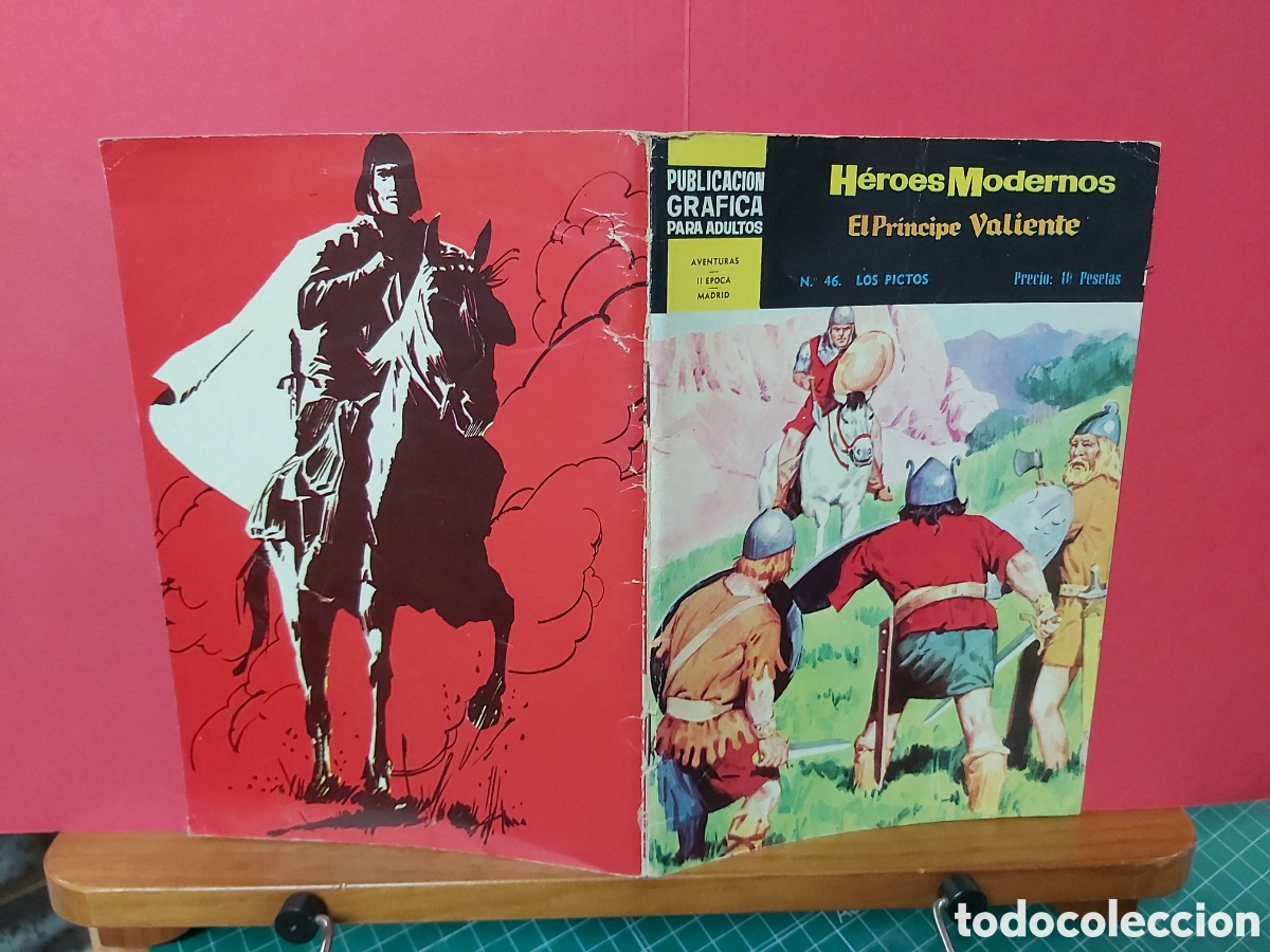 Tebeos: * HEROES MODERNOS * EL PRINCIPE VALIENTE N&ordm; 46.* DOLAR II EPOCA 1966 * - Foto 3