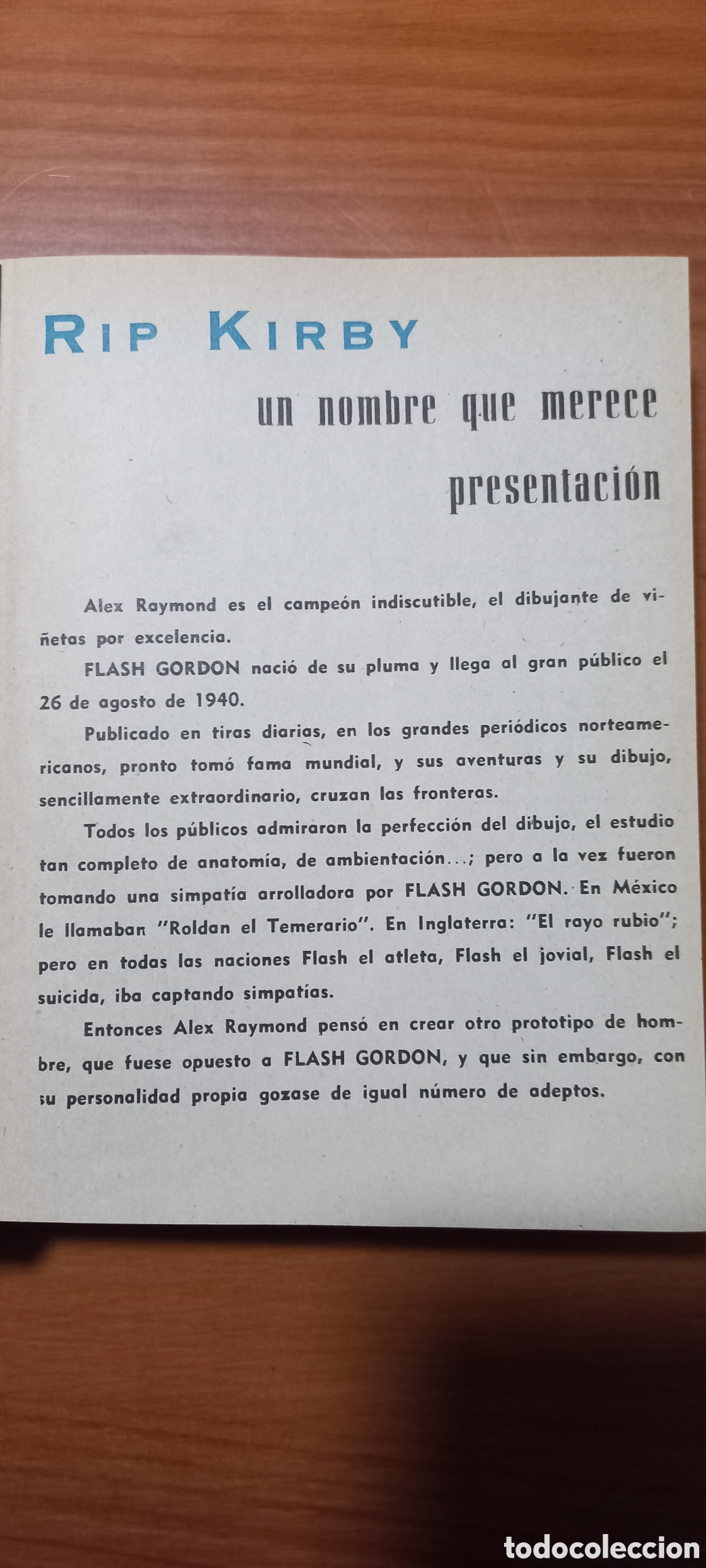 Tebeos: Rip Kirby A. Raymond Editorial Dolar Tomo I 1959 - Foto 3