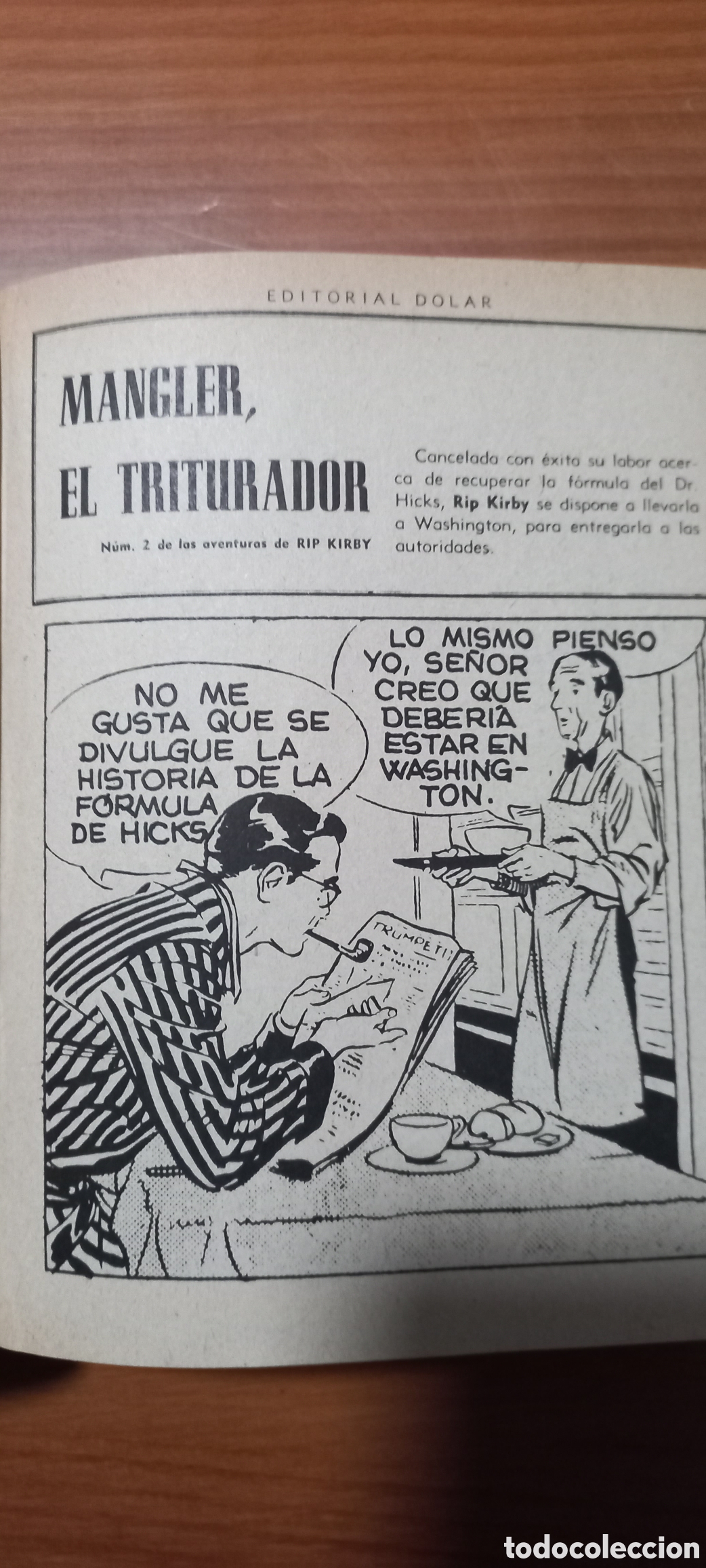 Tebeos: Rip Kirby A. Raymond Editorial Dolar Tomo I 1959 - Foto 7