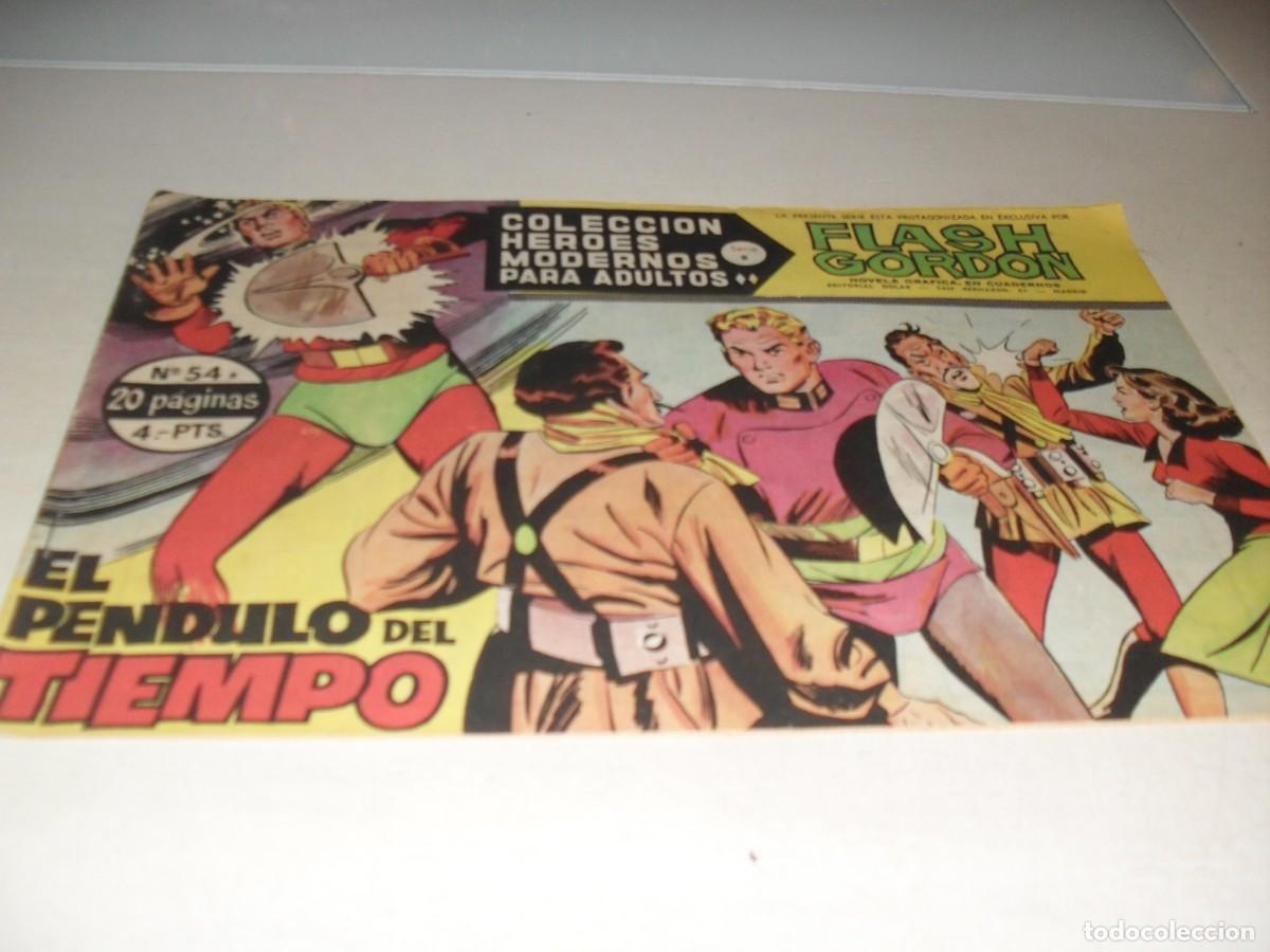 Tebeos: FLASH GORDON,SERIE B,N&ordm; 54 EL PENDULO DEL TIEMPO,(DE 75),DOLAR,1964 - Foto 1