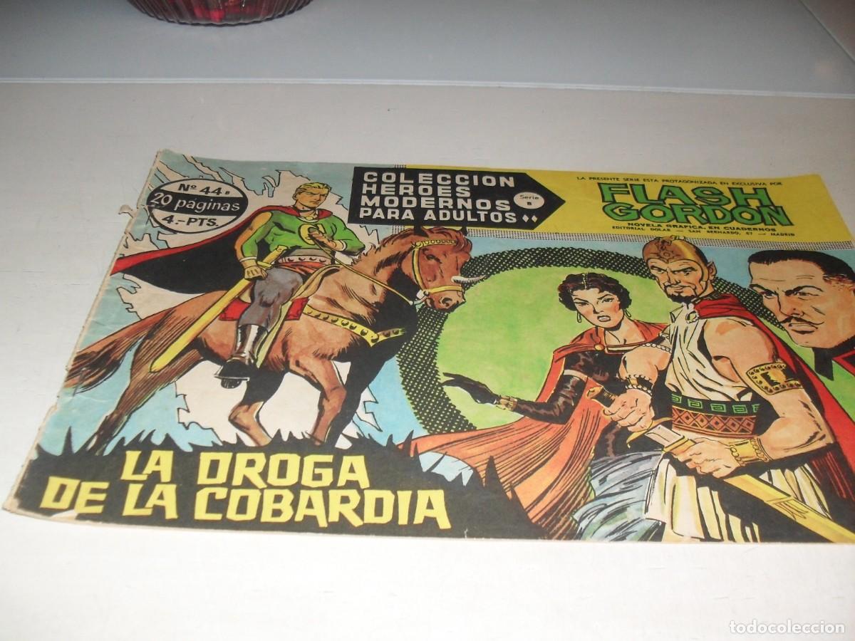 Tebeos: FLASH GORDON,SERIE B,N&ordm; 44 LA DROGA DE LA COBARDIA,(DE 75),DOLAR,1964 - Foto 1