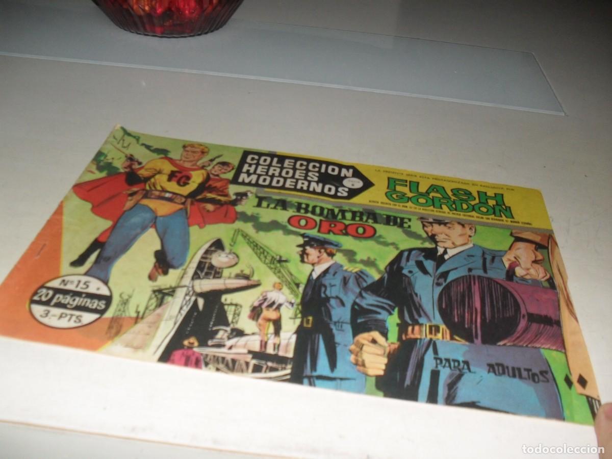 Tebeos: FLASH GORDON,SERIE B,N&ordm; 15 LA BOMBA DE ORO,(DE 75),DOLAR,1964 - Foto 1