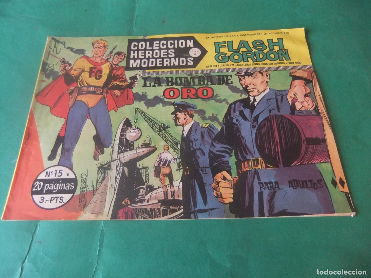 Tebeos: COLECCION HEROES MODERNOS SERIE B N&ordm; 15 FLASH GORDON DOLAR - Foto 1
