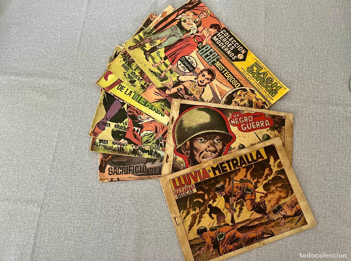 Tebeos: LOTE DE 10 ANTIGUOS COMICS. FLASH GORDON Y HAZA&Ntilde;AS BELICAS - Foto 2