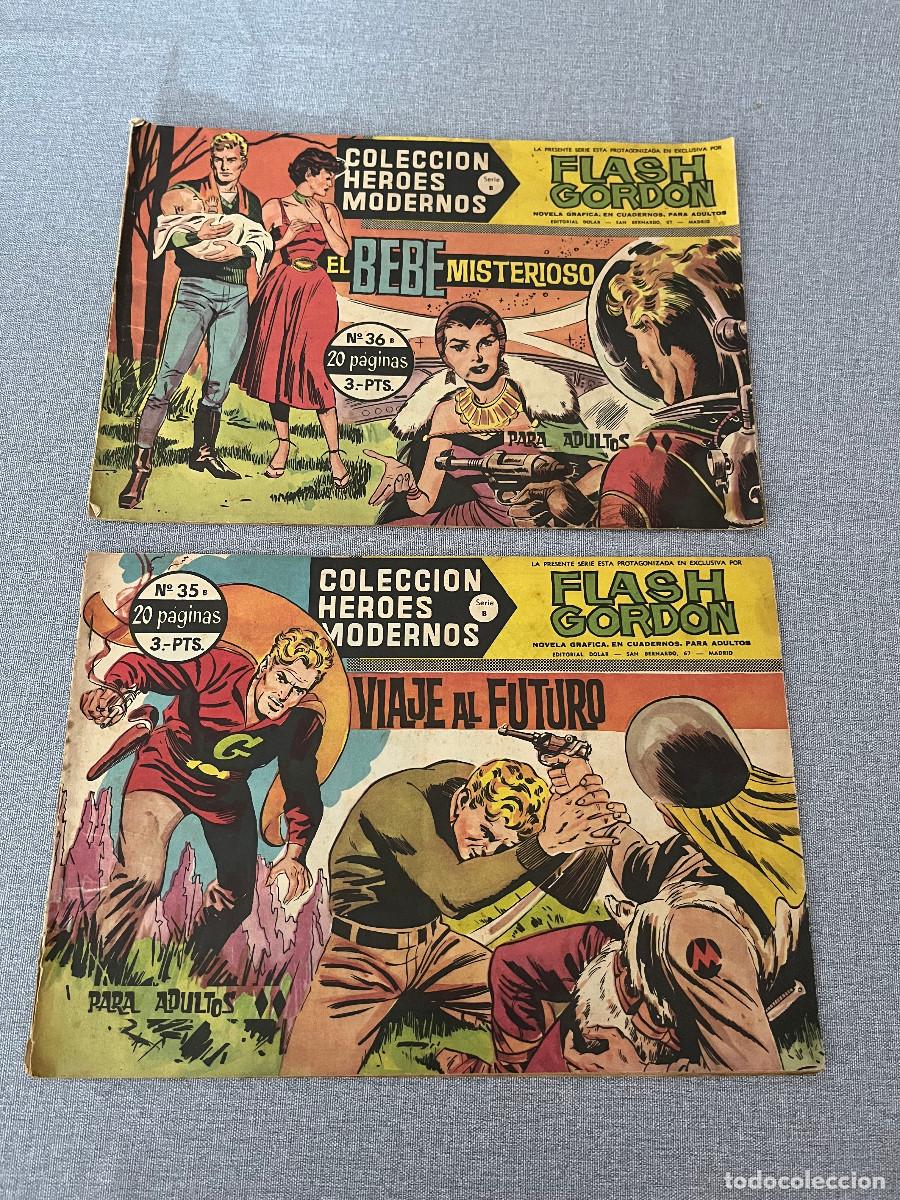 Tebeos: LOTE DE 10 ANTIGUOS COMICS. FLASH GORDON Y HAZA&Ntilde;AS BELICAS - Foto 4