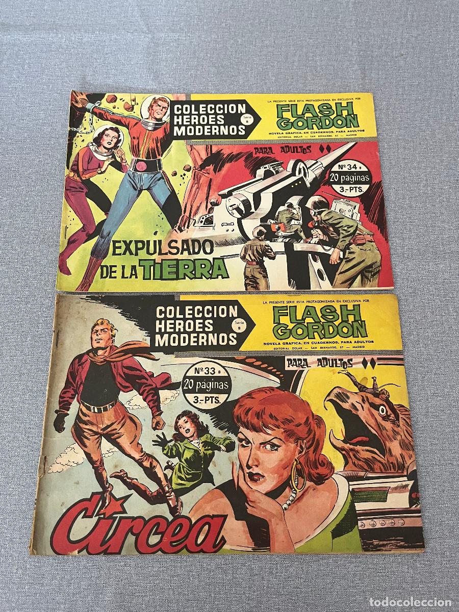 Tebeos: LOTE DE 10 ANTIGUOS COMICS. FLASH GORDON Y HAZA&Ntilde;AS BELICAS - Foto 5