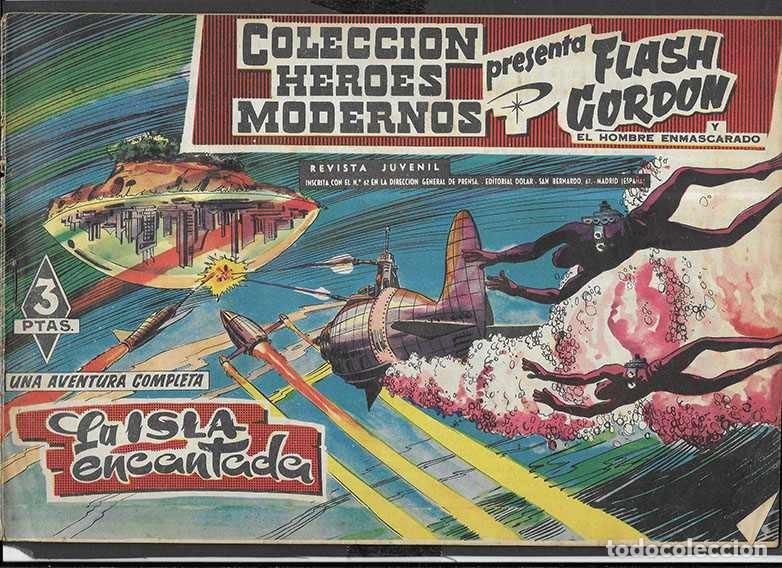 Tebeos: Flash Gordon. Col.Heroes Modernos N&ordm; 9 La Isla Encantada. Editorial D&oacute;lar 1958 - Foto 1