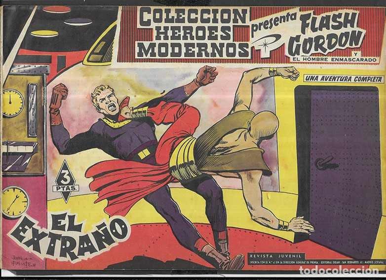 Tebeos: Flash Gordon. Col.Heroes Modernos N&ordm; 12 El Extra&ntilde;o. Editorial D&oacute;lar 1958 - Foto 1