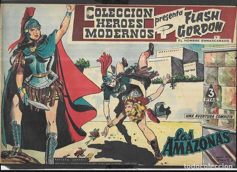 Tebeos: Flash Gordon. Col.Heroes Modernos N&ordm; 13 Las Amazonas. Editorial D&oacute;lar 1958 - Foto 1