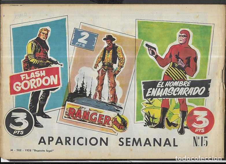 Tebeos: Flash Gordon. Col.Heroes Modernos N&ordm; 15 Las Maquinas Todopoderosas. Editorial D&oacute;lar 1958 - Foto 2