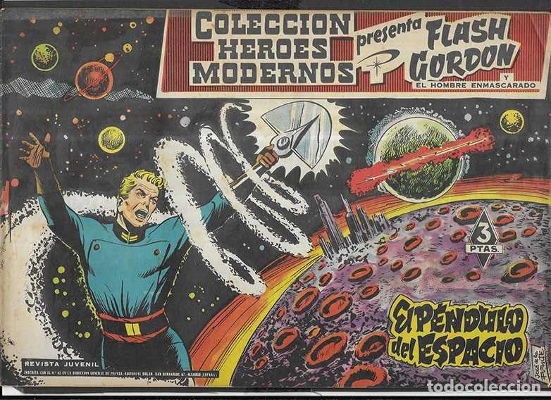 Tebeos: Flash Gordon. Col.Heroes Modernos N&ordm; 17 El Pendulo del Espacio. Editorial D&oacute;lar 1958 - Foto 1