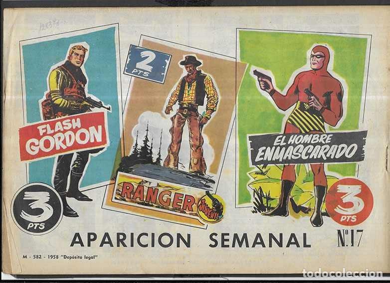Tebeos: Flash Gordon. Col.Heroes Modernos N&ordm; 17 El Pendulo del Espacio. Editorial D&oacute;lar 1958 - Foto 2