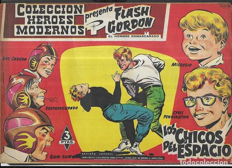 Tebeos: Flash Gordon. Col.Heroes Modernos N&ordm; 18 Los Chicos del Espacio. Editorial D&oacute;lar 1958 - Foto 1