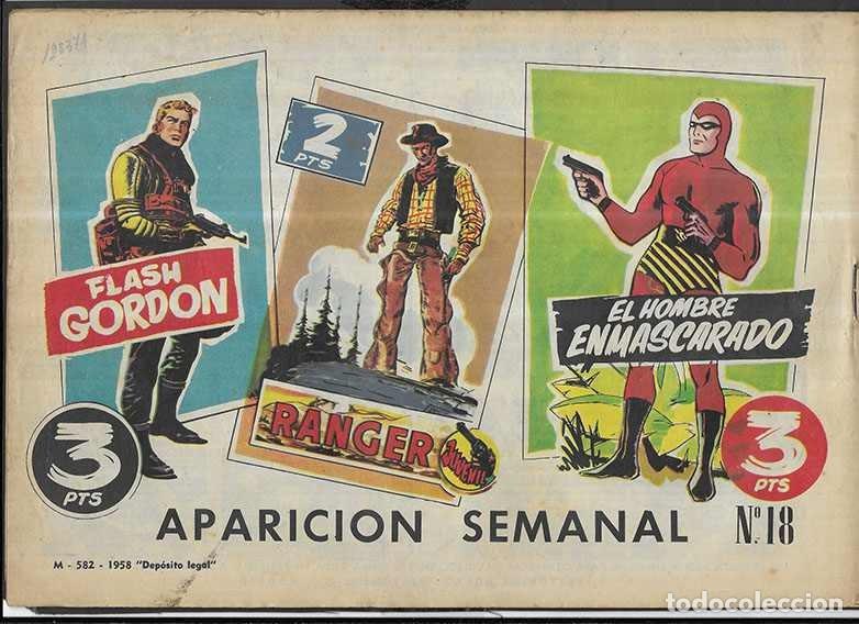 Tebeos: Flash Gordon. Col.Heroes Modernos N&ordm; 18 Los Chicos del Espacio. Editorial D&oacute;lar 1958 - Foto 2