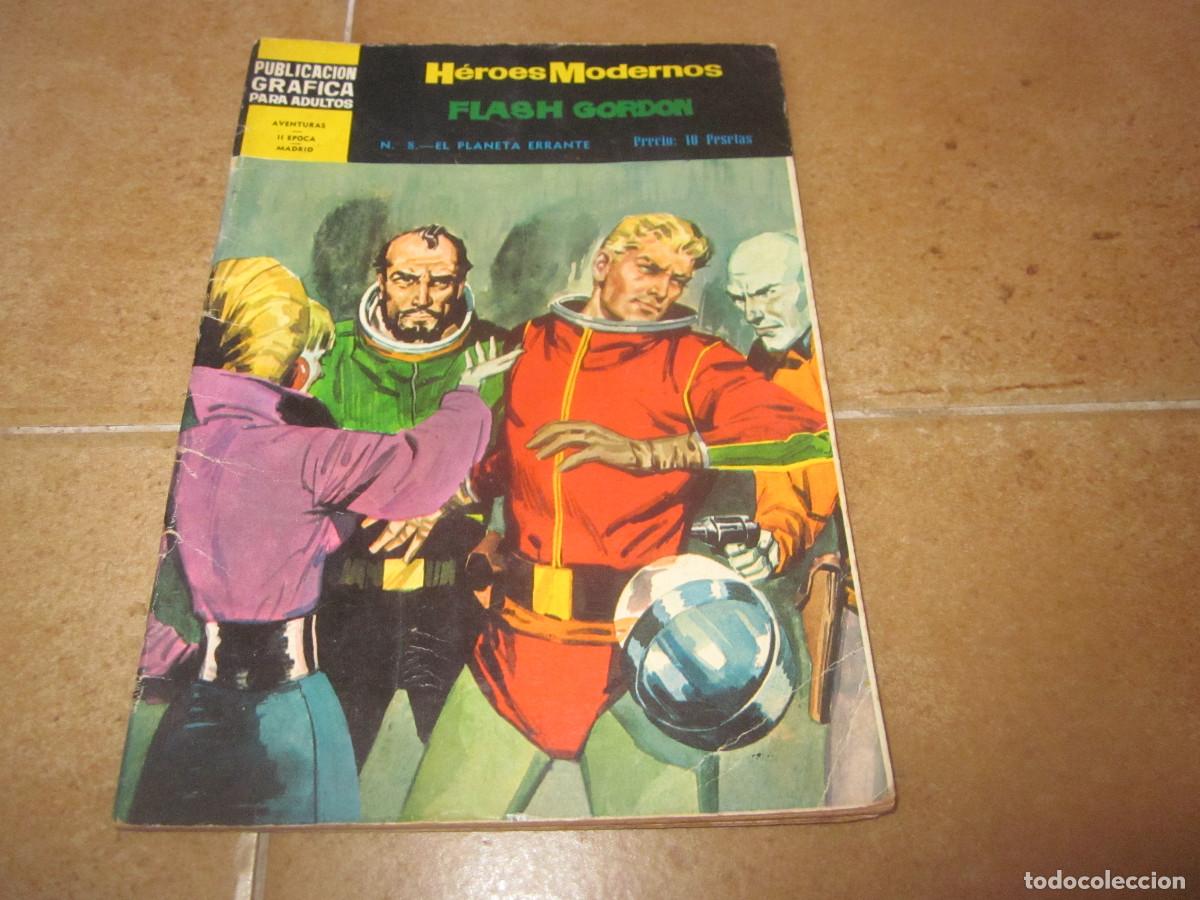 Tebeos: H&Eacute;ROES MODERNOS - FLASH GORDON N&ordm; 8 - EL PLANETA ERRANTE - DOLAR 1966 - Foto 1