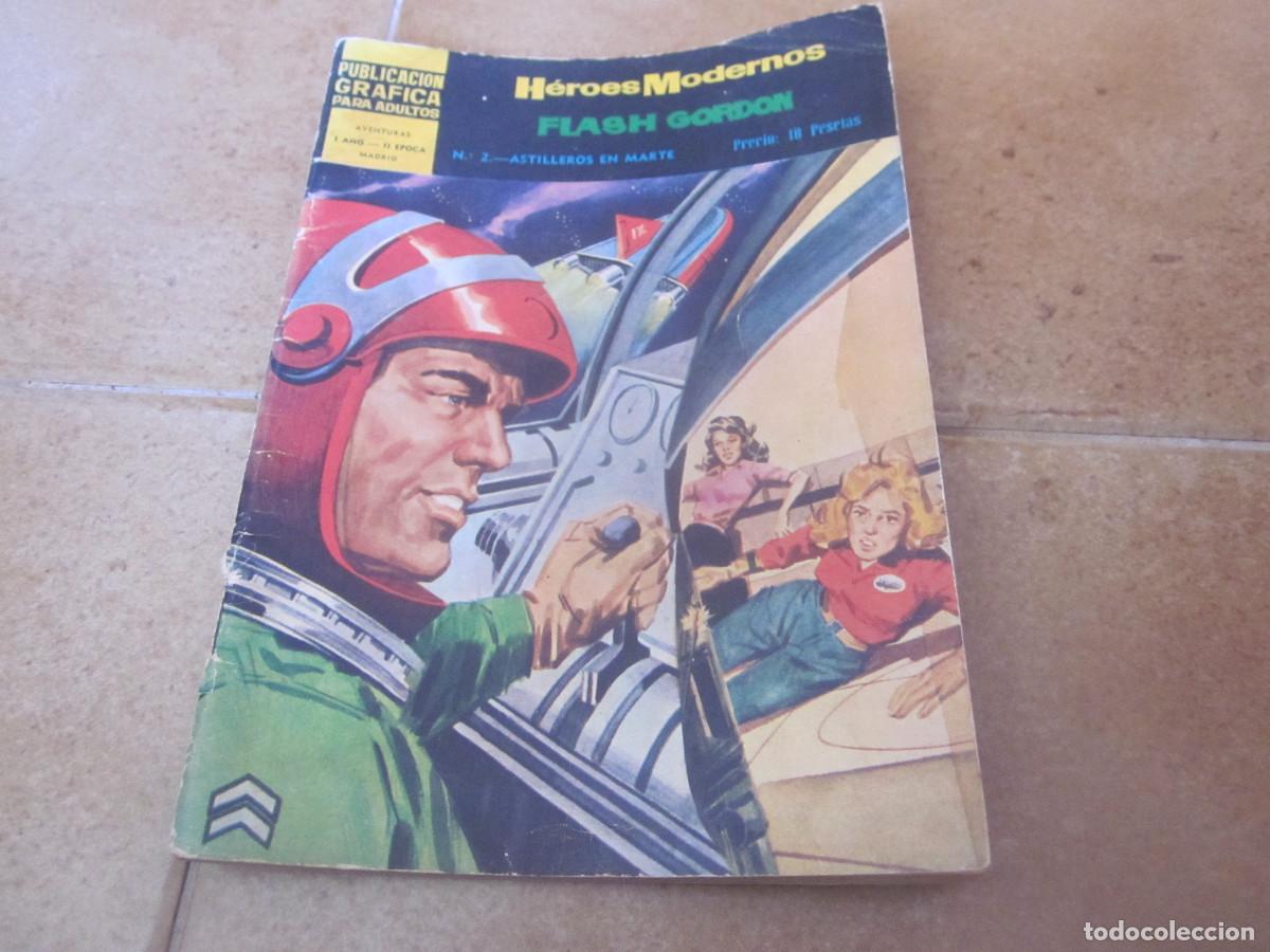Tebeos: HEROES MODERNOS - FLASH GORDON N&ordm; 2 - ASTILLEROS EN MARTE - DOLAR 1959 - Foto 1