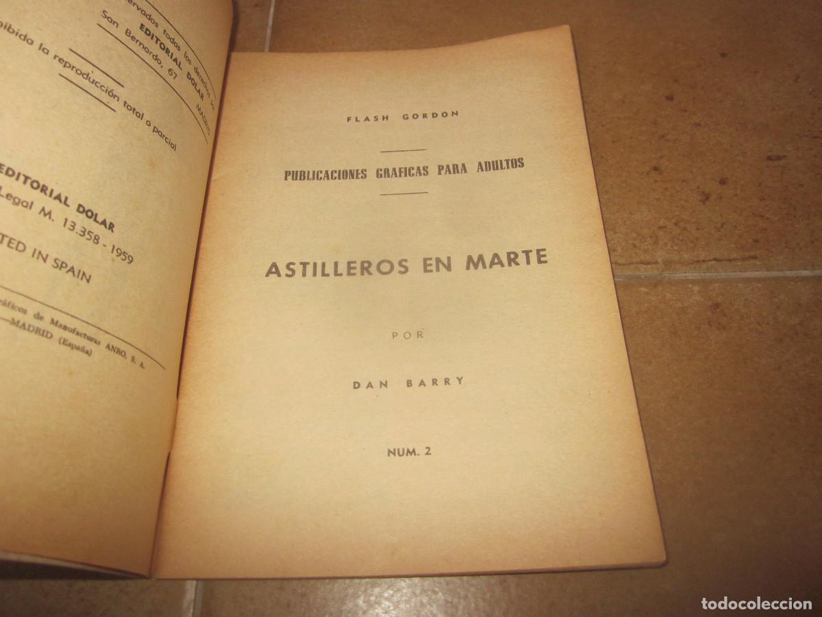 Tebeos: HEROES MODERNOS - FLASH GORDON N&ordm; 2 - ASTILLEROS EN MARTE - DOLAR 1959 - Foto 3