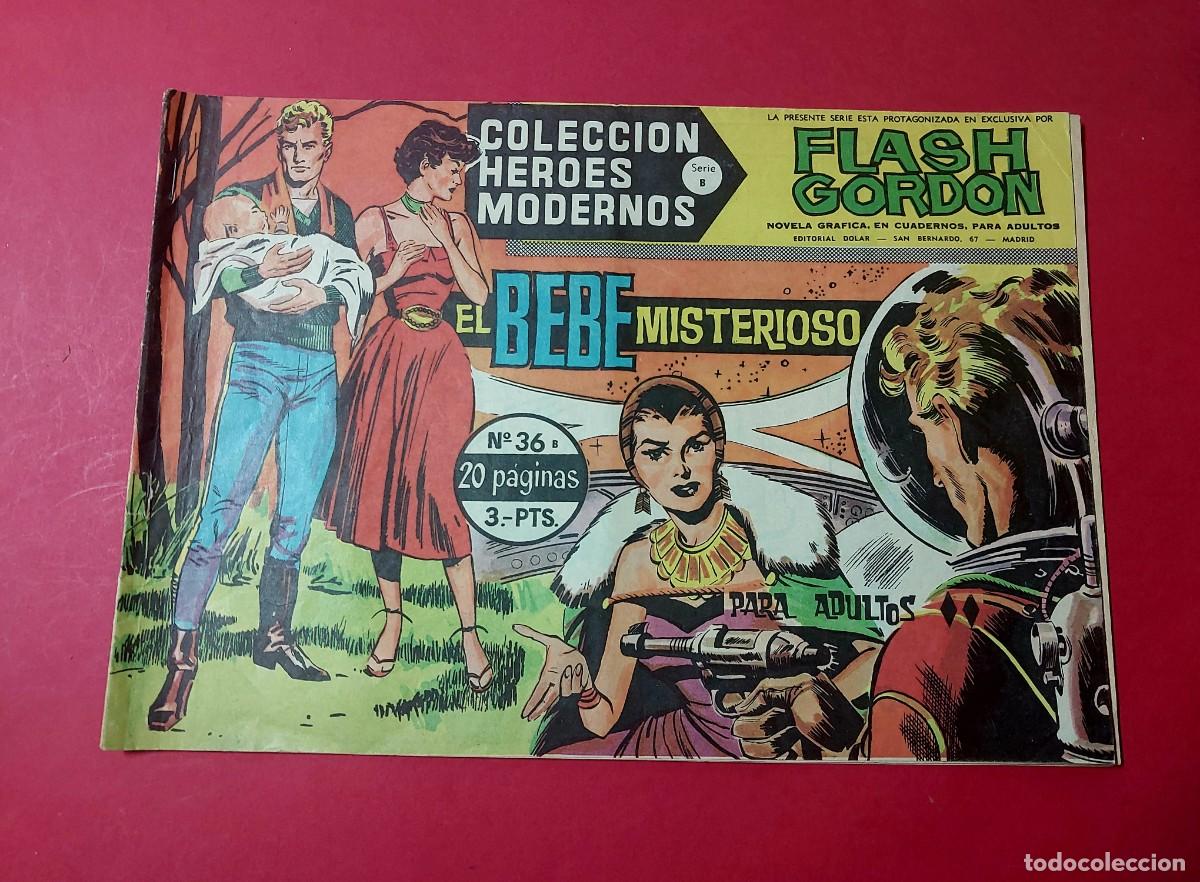 Tebeos: Flash Gordon N&ordm; 36 B Colecci&oacute;n Heroes Modernos S.B. Dolar 1964 Ref 618 - Foto 1