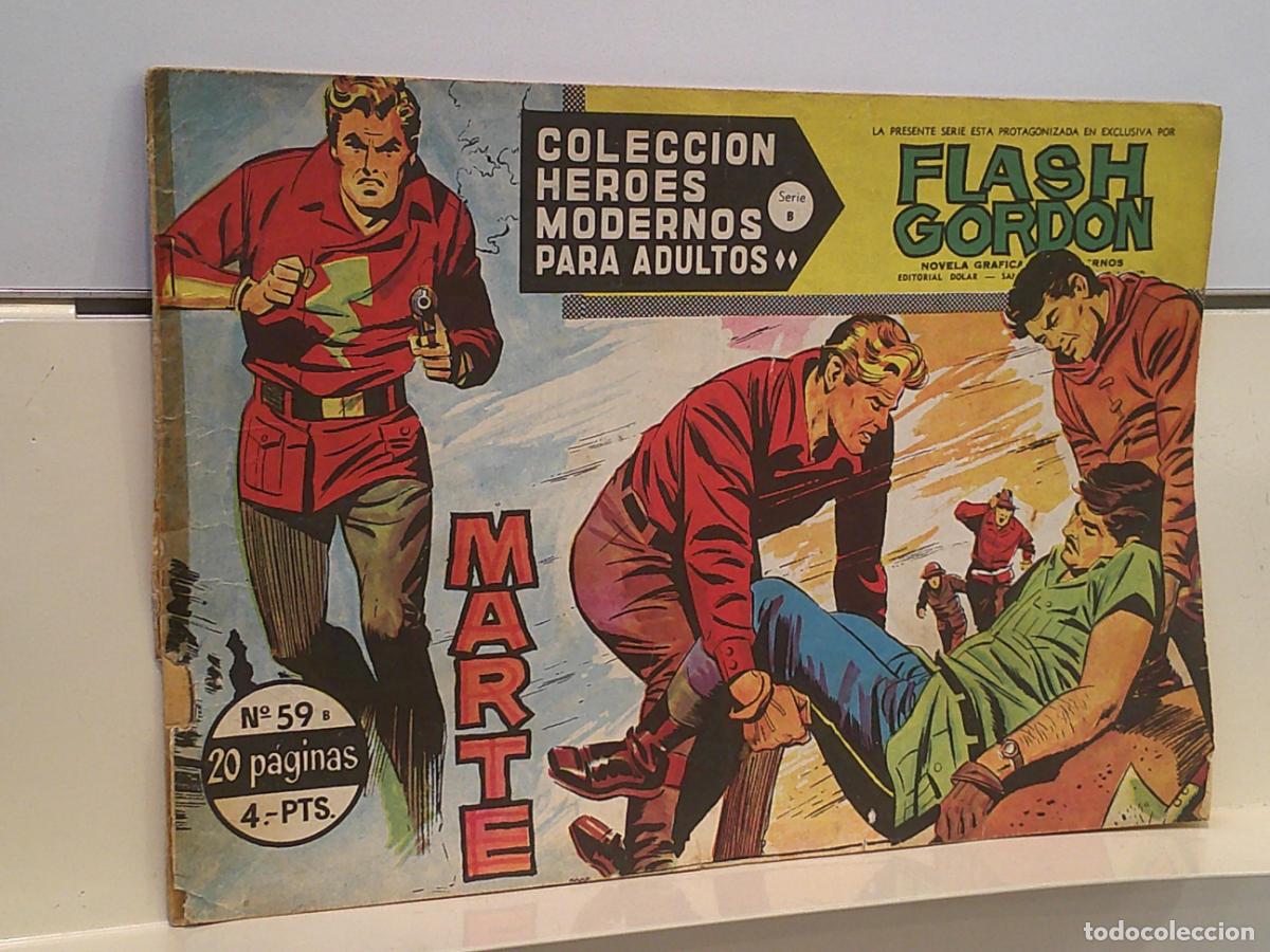 Tebeos: FLASH GORDON N&ordm; 59 MARTE - HEROES MODERNOS SERIE B - DOLAR - Foto 1