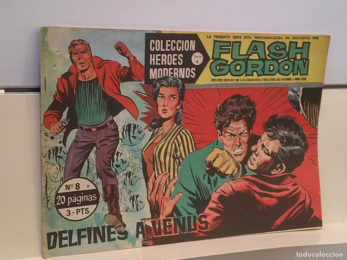 Tebeos: FLASH GORDON N&ordm; 8 DELFINES A VENUS - HEROES MODERNOS SERIE B - DOLAR - Foto 1
