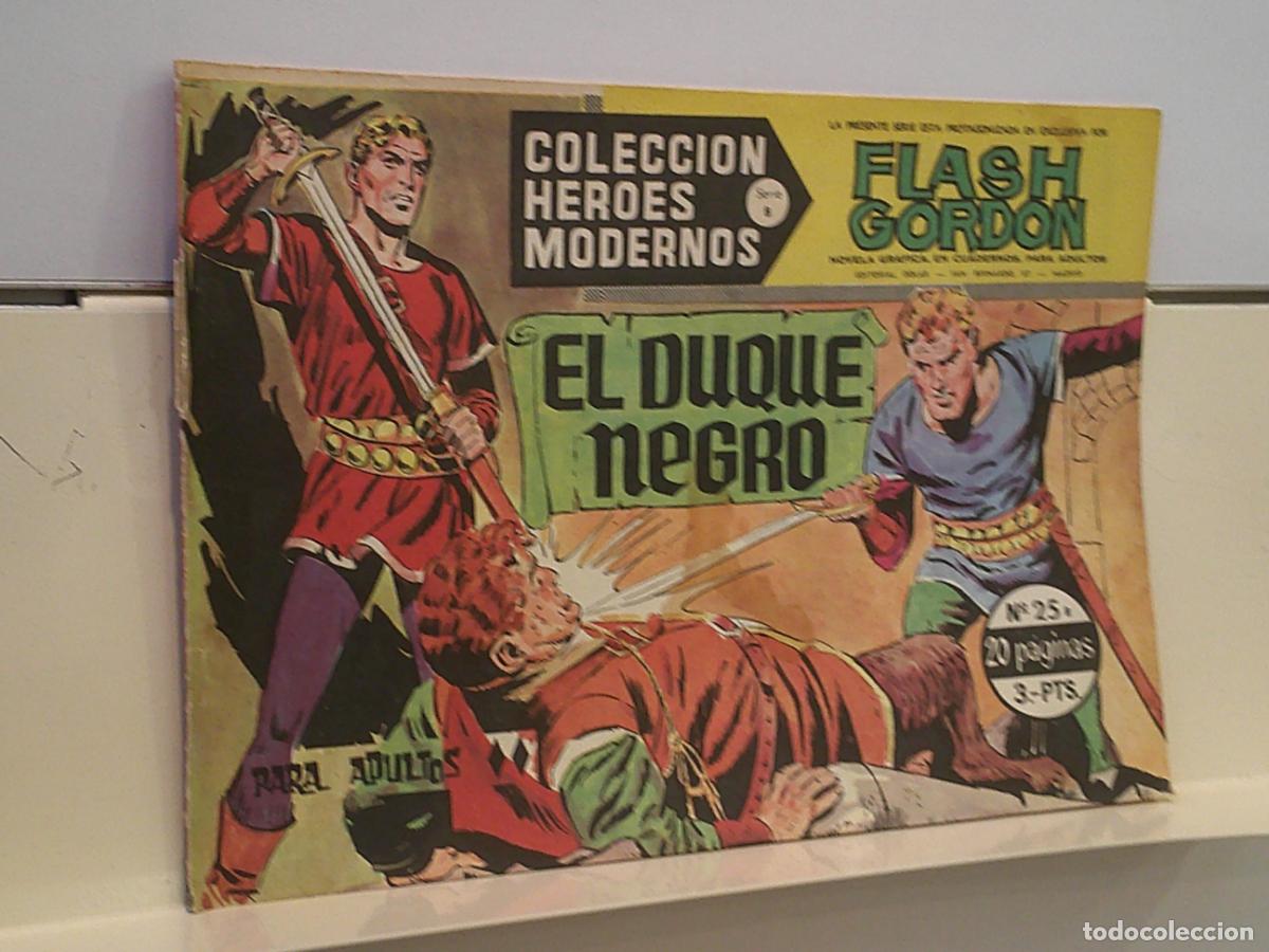 Tebeos: FLASH GORDON N&ordm; 25 EL DUQUE NEGRO - HEROES MODERNOS SERIE B - DOLAR - Foto 1