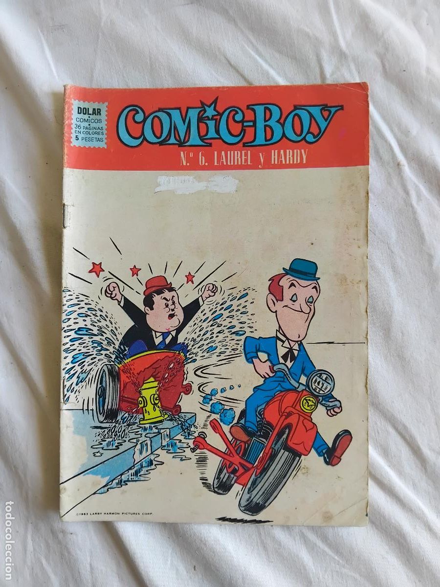 Tebeos: COMIC BOY N&ordm; 6 LAUREL Y HARDY. EDITORIAL DOLAR 1964. - Foto 1