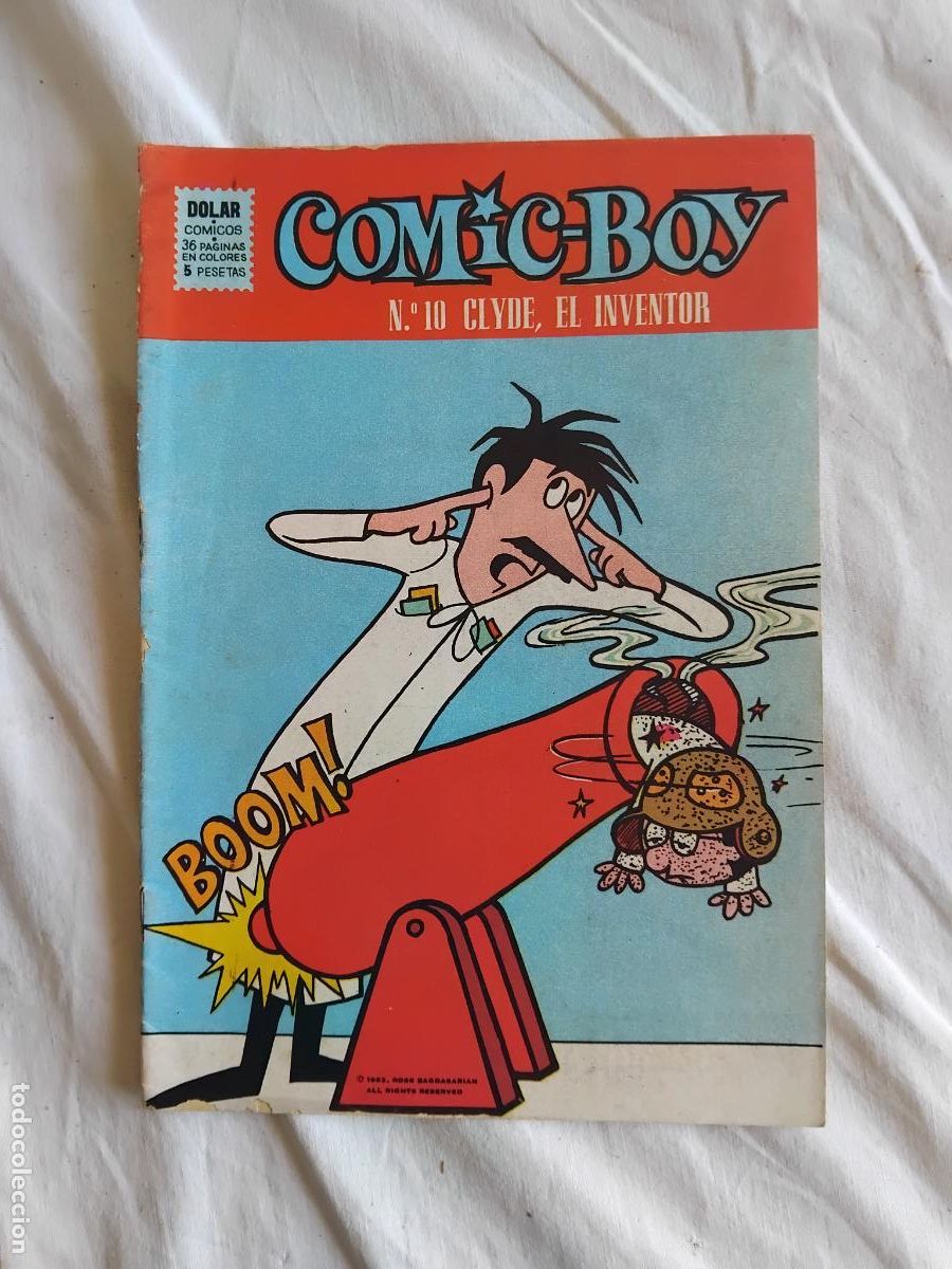 Tebeos: COMIC BOY N&ordm; 10. CLYDE, EL INVENTOR. EDITORIAL DOLAR 1964. - Foto 1