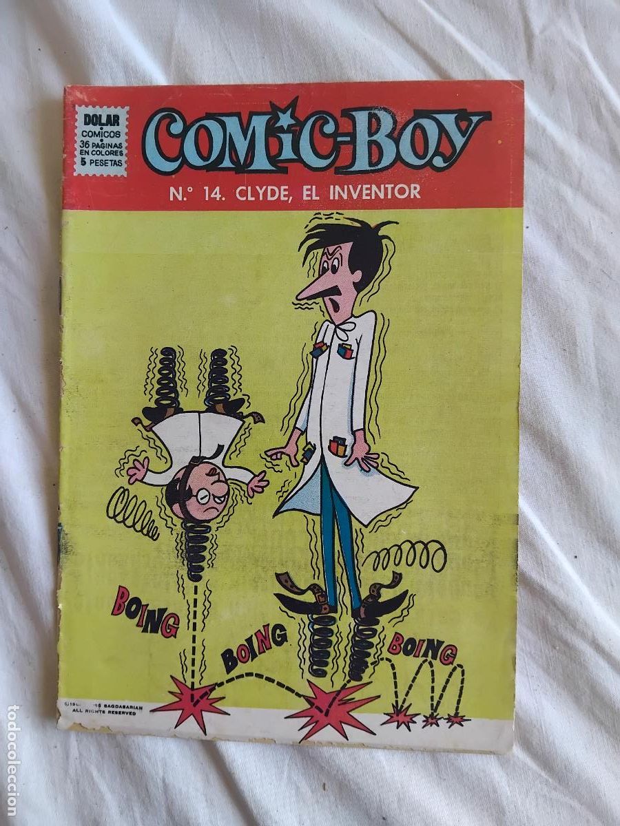 Tebeos: COMIC BOY N&ordm; 14. CLYDE, EL INVENTOR. EDITORIAL DOLAR 1964. - Foto 1