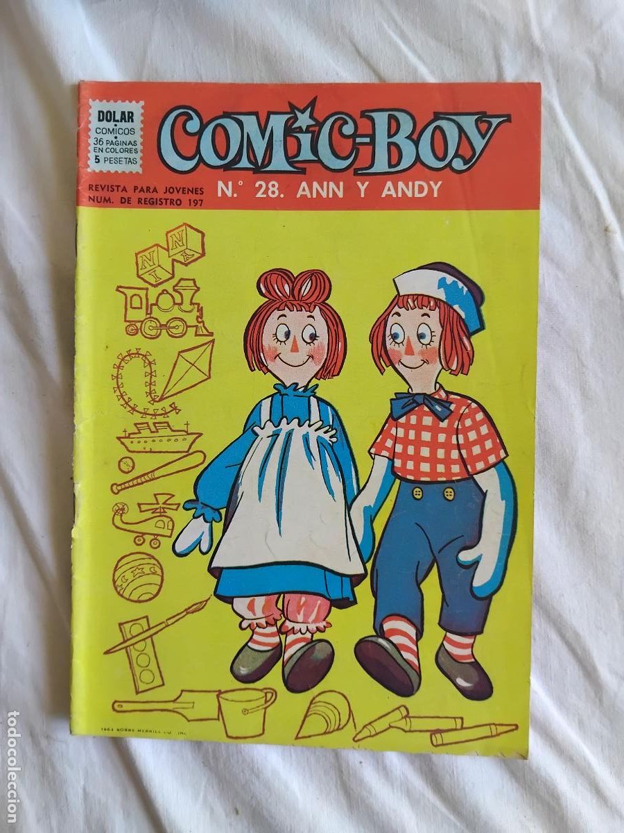 Tebeos: COMIC BOY N&ordm; 28. ANN Y ANDY. EDITORIAL DOLAR 1964. - Foto 1