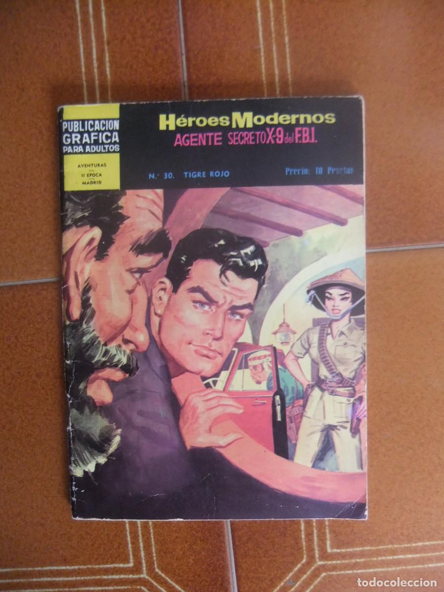 Tebeos: HEROES MODERNOS N&ordm; 30 EL AGENTE SECRETO X-9 DEL FBI DOLAR