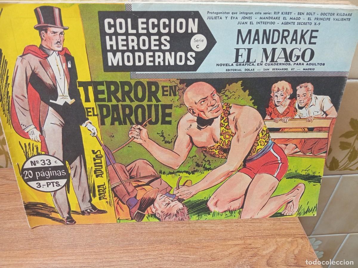 Tebeos: MANDRAKE EL MAGO - HEROES MODERNOS - SERIE C - N&ordm; 33 - DOLAR - ORIGINAL