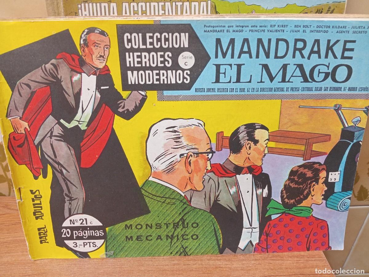 Tebeos: MANDRAKE EL MAGO - HEROES MODERNOS - SERIE C - N&ordm; 21 - DOLAR - ORIGINAL