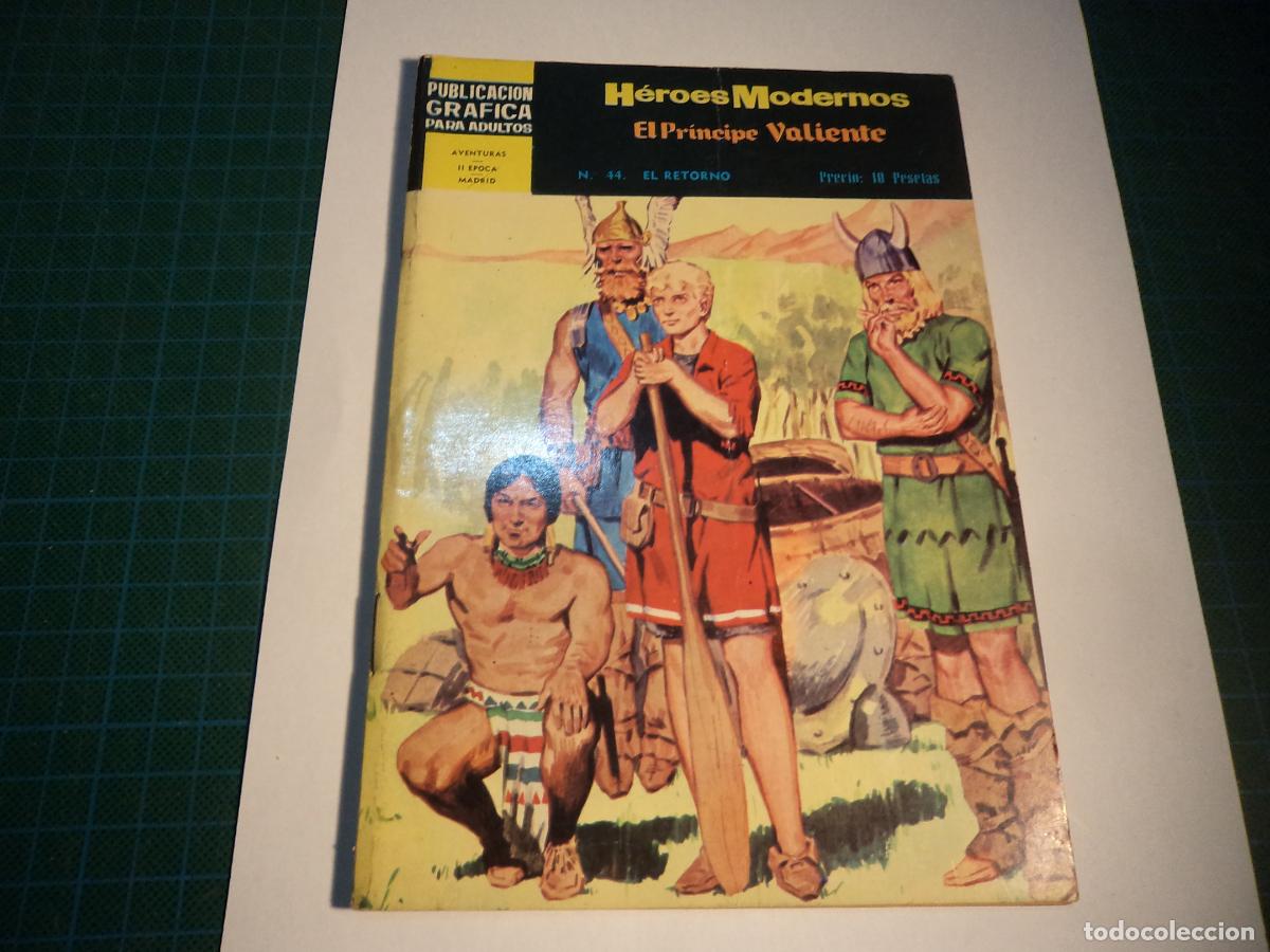 Tebeos: Heroes modernos. El principe valiente. N&deg; 44. Segunda epoca. Dolar.