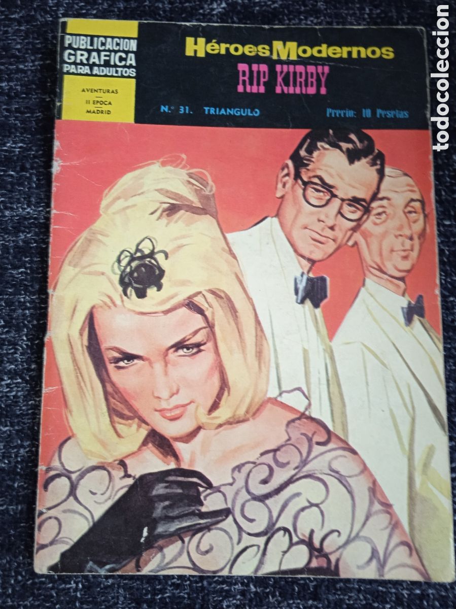 Tebeos: HEROES MODERNOS II EPOCA N&ordm; 31 , RIP KIRBY - edita : DOLAR A&Ntilde;OS 60