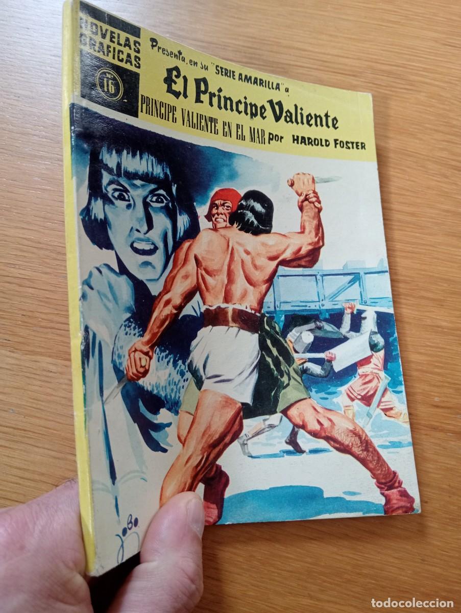 Tebeos: NOVELAS GR&Aacute;FICAS N.&ordm; 16 (DE 50). EL PR&Iacute;NCIPE VALIENTE SERIE AMARILLA. R&Uacute;STICA. D&Oacute;LAR. 1960.
