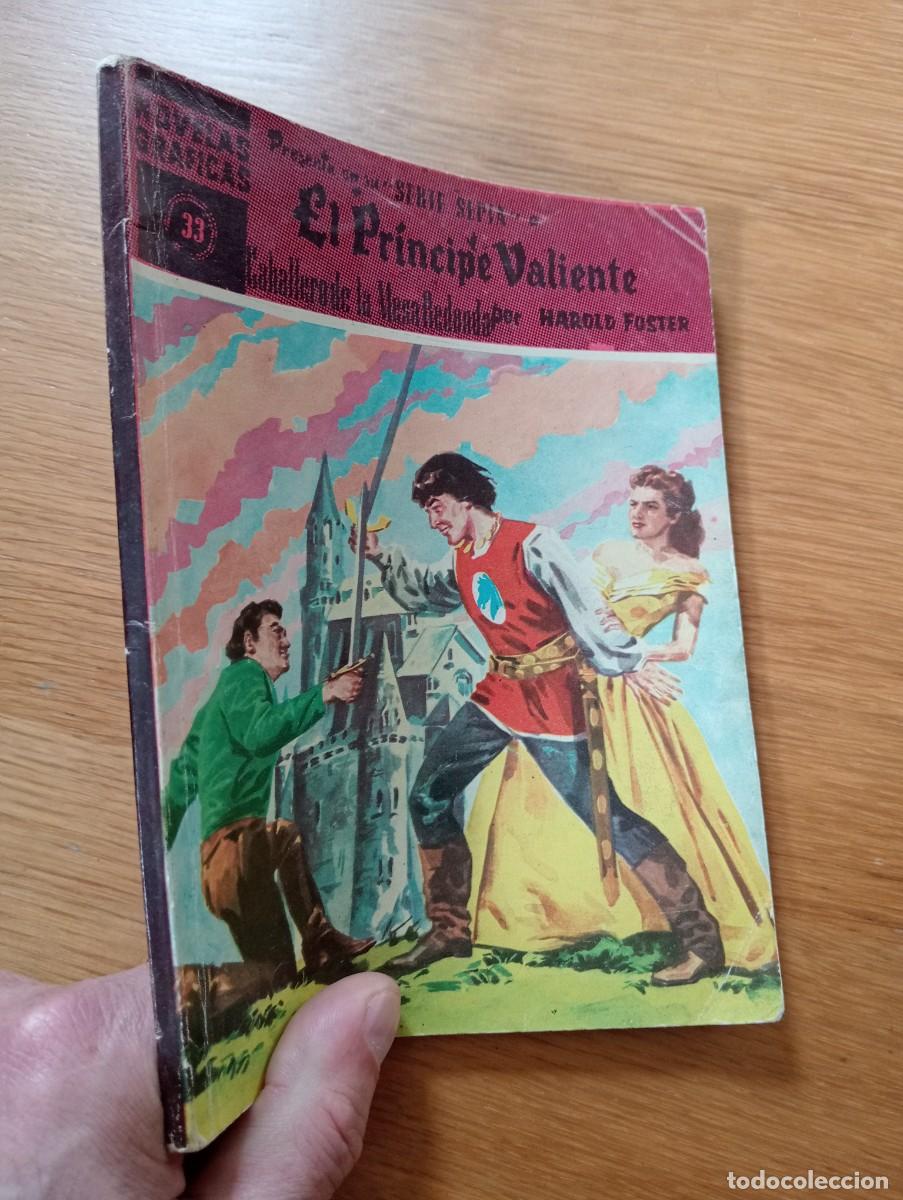 Tebeos: NOVELAS GR&Aacute;FICAS N.&ordm; 33 (DE 37). EL PR&Iacute;NCIPE VALIENTE SERIE SEPIA. R&Uacute;STICA. D&Oacute;LAR. 1961.