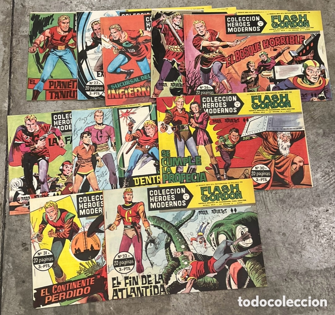 Tebeos: C&oacute;mic. Colecci&oacute;n FLASH GORDON. Serie B. 1-32. Editorial D&oacute;lar. 1958. - Foto 3