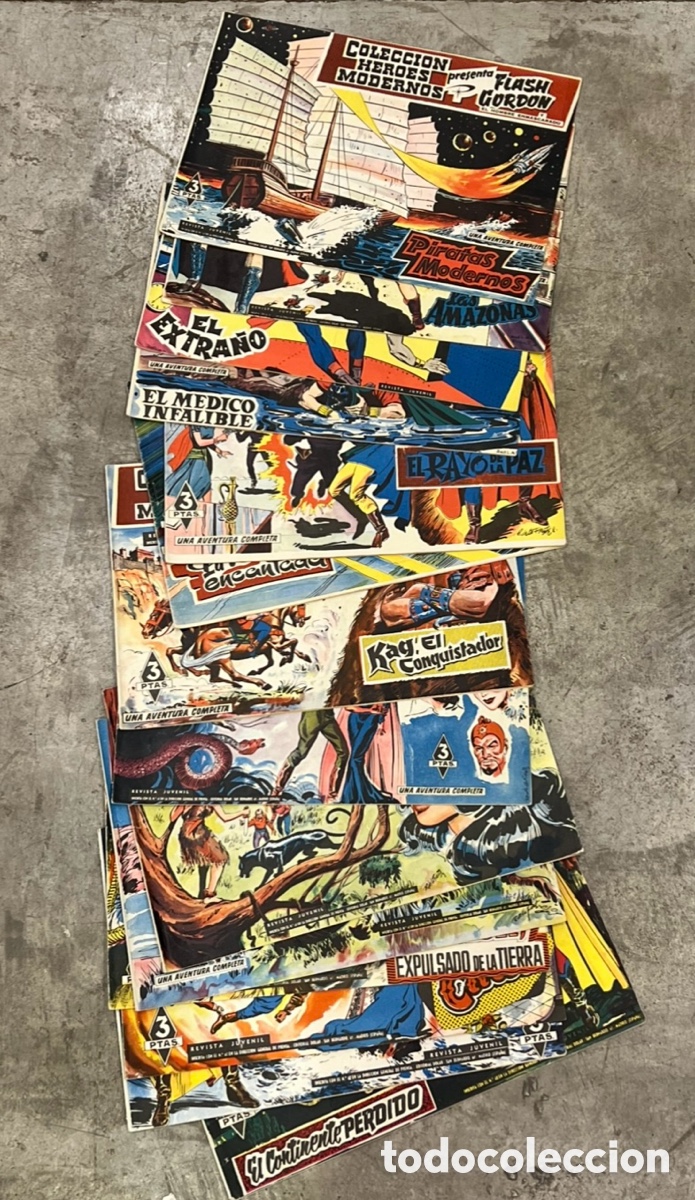Tebeos: C&oacute;mic. Colecci&oacute;n FLASH GORDON. N&uacute;meros 1-70. Editorial D&oacute;lar. 1958. - Foto 2