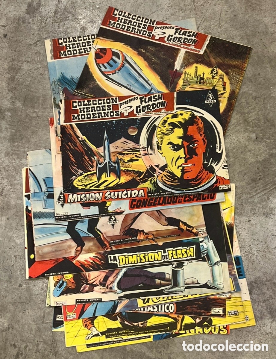 Tebeos: C&oacute;mic. Colecci&oacute;n FLASH GORDON. N&uacute;meros 1-70. Editorial D&oacute;lar. 1958. - Foto 10