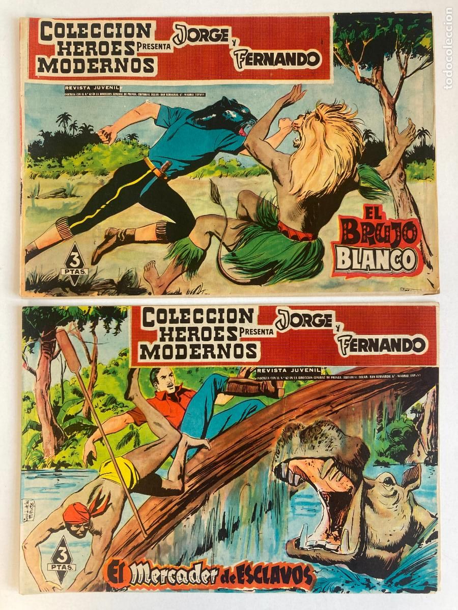 Tebeos: JORGE Y FERNANDO - HEROES MODERNOS, COMPLETA, 16 NUMEROS, DOL&Aacute;R - Foto 6