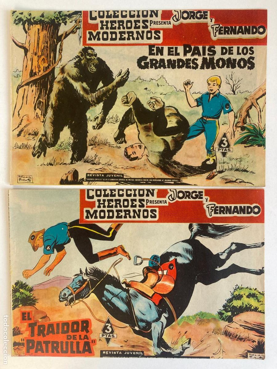 Tebeos: JORGE Y FERNANDO - HEROES MODERNOS, COMPLETA, 16 NUMEROS, DOL&Aacute;R - Foto 12