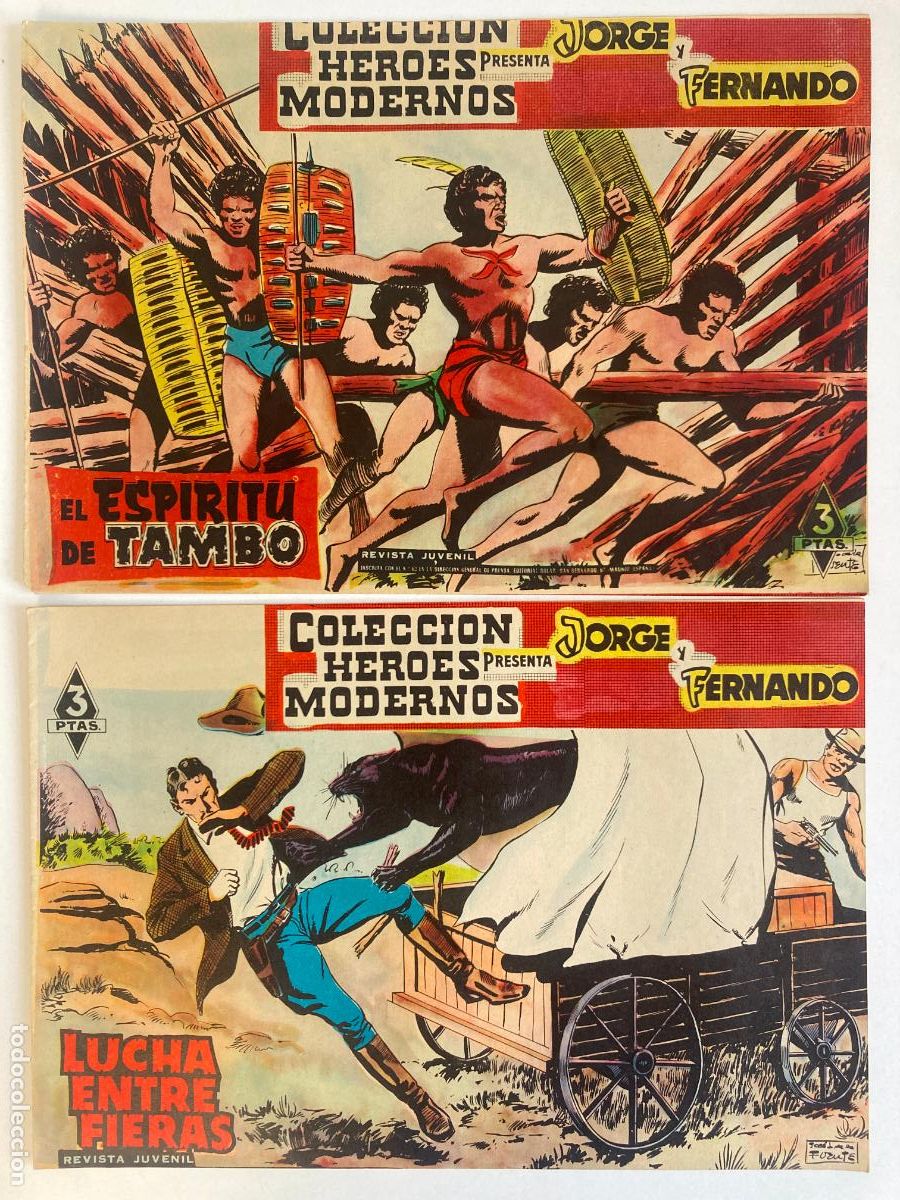Tebeos: JORGE Y FERNANDO - HEROES MODERNOS, COMPLETA, 16 NUMEROS, DOL&Aacute;R - Foto 14