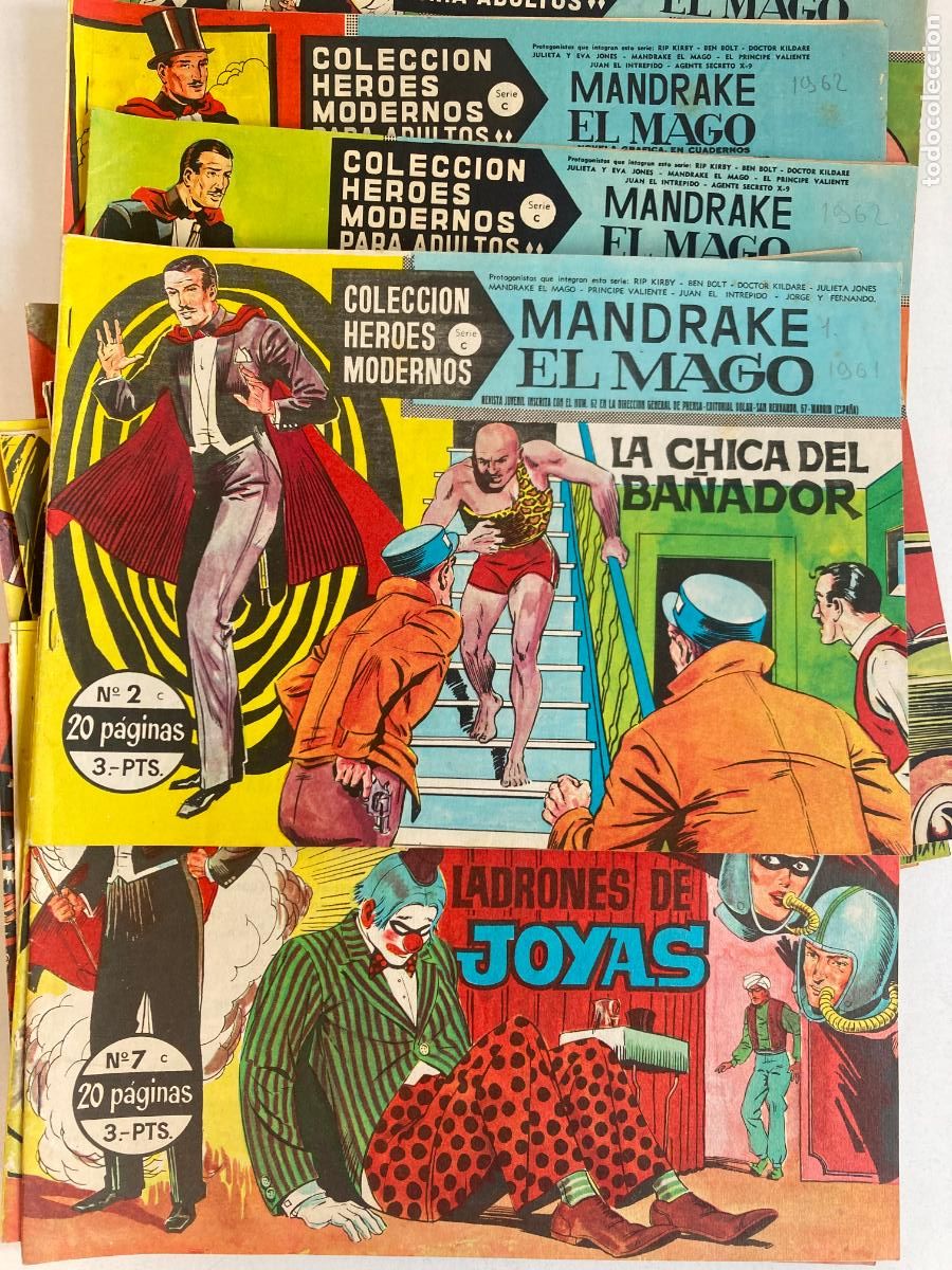 Comics: MANDRAKE EL MAGO - COLECCION HEROES MODERNOS - LOTE DE 12 NUMEROS DISTINTOS