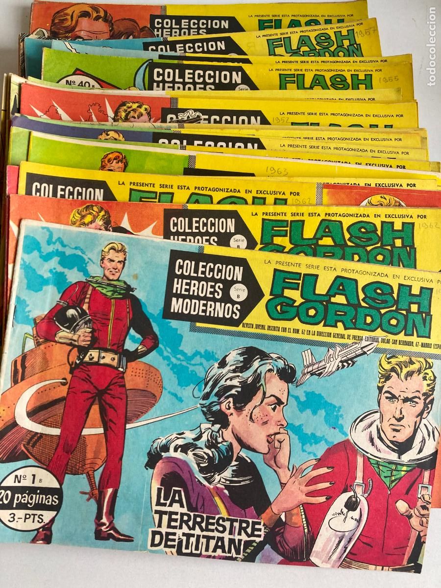 Comics: FLASH GORDON - COLECCION HEROES MODERNOS - GRAN LOTE DE 54 NUMEROS, POSIBILIDAD VENDER SUELTOS