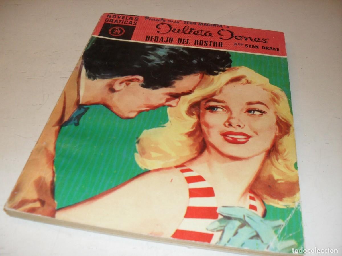 Tebeos: NOVELAS GRAFICAS SERIE MAGENTA JULIETA JONES N&ordm; 29,DEBAJO DEL ROSTRO,DE 33.DOLAR,1959.BE