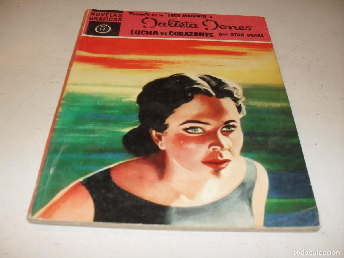 Tebeos: NOVELAS GRAFICAS SERIE MAGENTA JULIETA JONES N&ordm; 17,LUCHA DE CORAZONES,DE 33.DOLAR,1959.BE